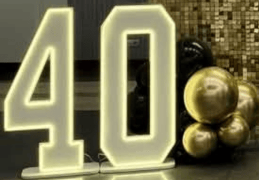 Napis 40 na wynajem